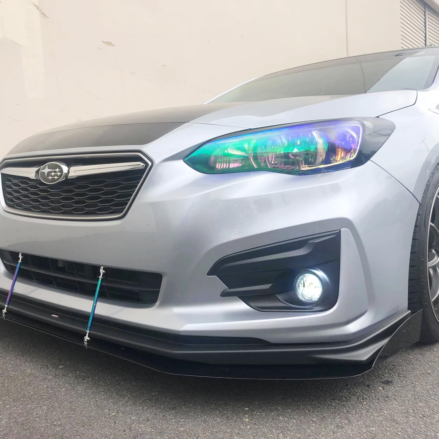 iJDMTOY Clear Lens OEM-Spec Xenon White H11 15-SMD LED Bulb Fog Light Assemblies with Bumper Fog Bezels, Wiring Harness & Switch Compatible With 2017-2019 Subaru Impreza Sedan