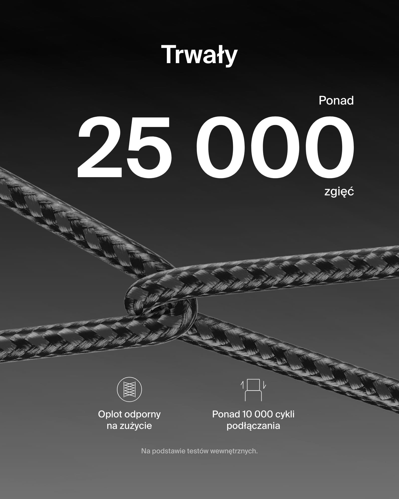 Belkin 2 szt. Kabel w oplocie USB-C na USB-C 60 W o długości 1,5M, – miękki Kabel typu C do szybkiego ładowania urządzeń iPhone serii 17 i 16, Galaxy S25, Pixel 10, iPad Pro i innych – czarny