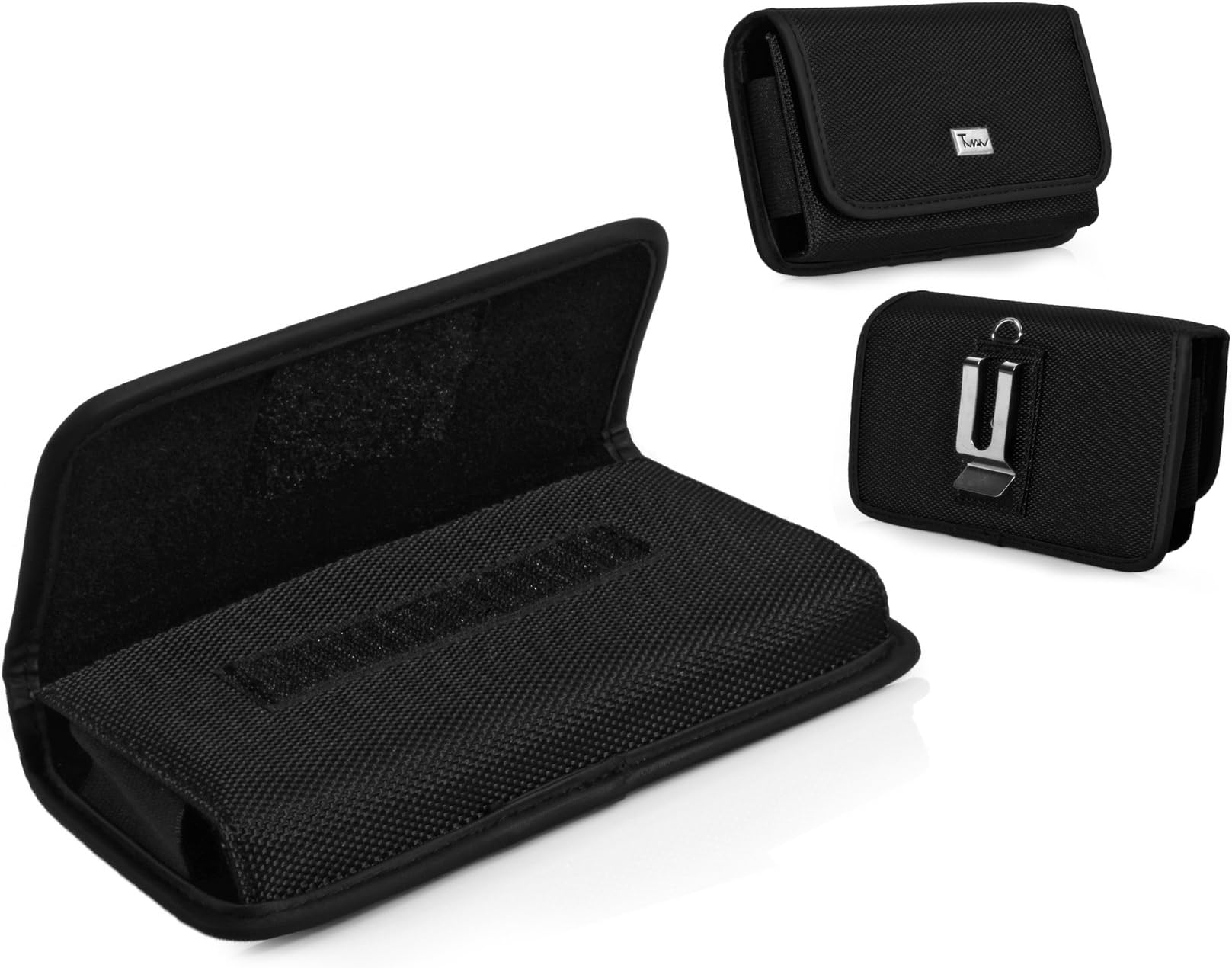 Sony Xperia Z1 Compact Case, TMAN Heavy Duty Horizontal Rugged Pouch Carrying Case with Belt Clip Belt Loops Holster for Sony Xperia Z1 Compact (Fits with Otterbox and Other Thick Protective Case)