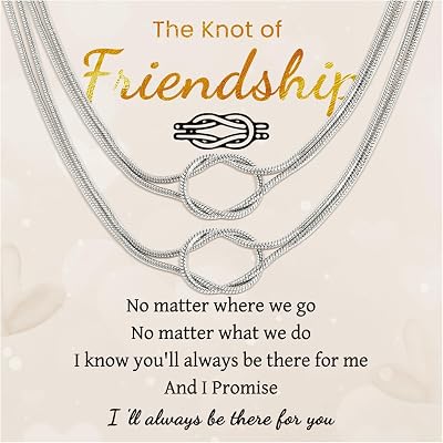 SUNSH BFF Necklace for 2, Friendship Necklaces for Women Best Friend