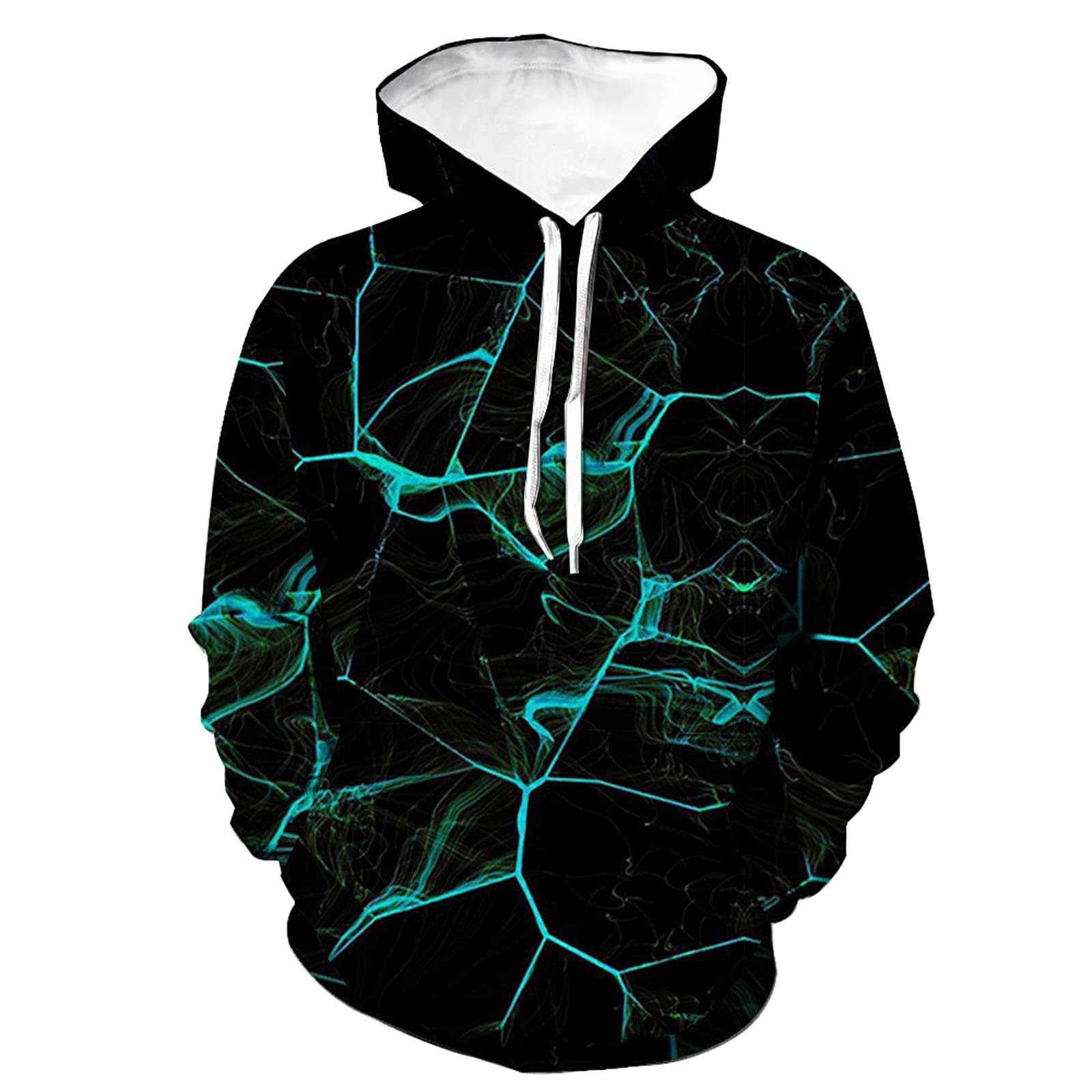Pull homme imprimé 3D numérique veste manche longue premium - 3