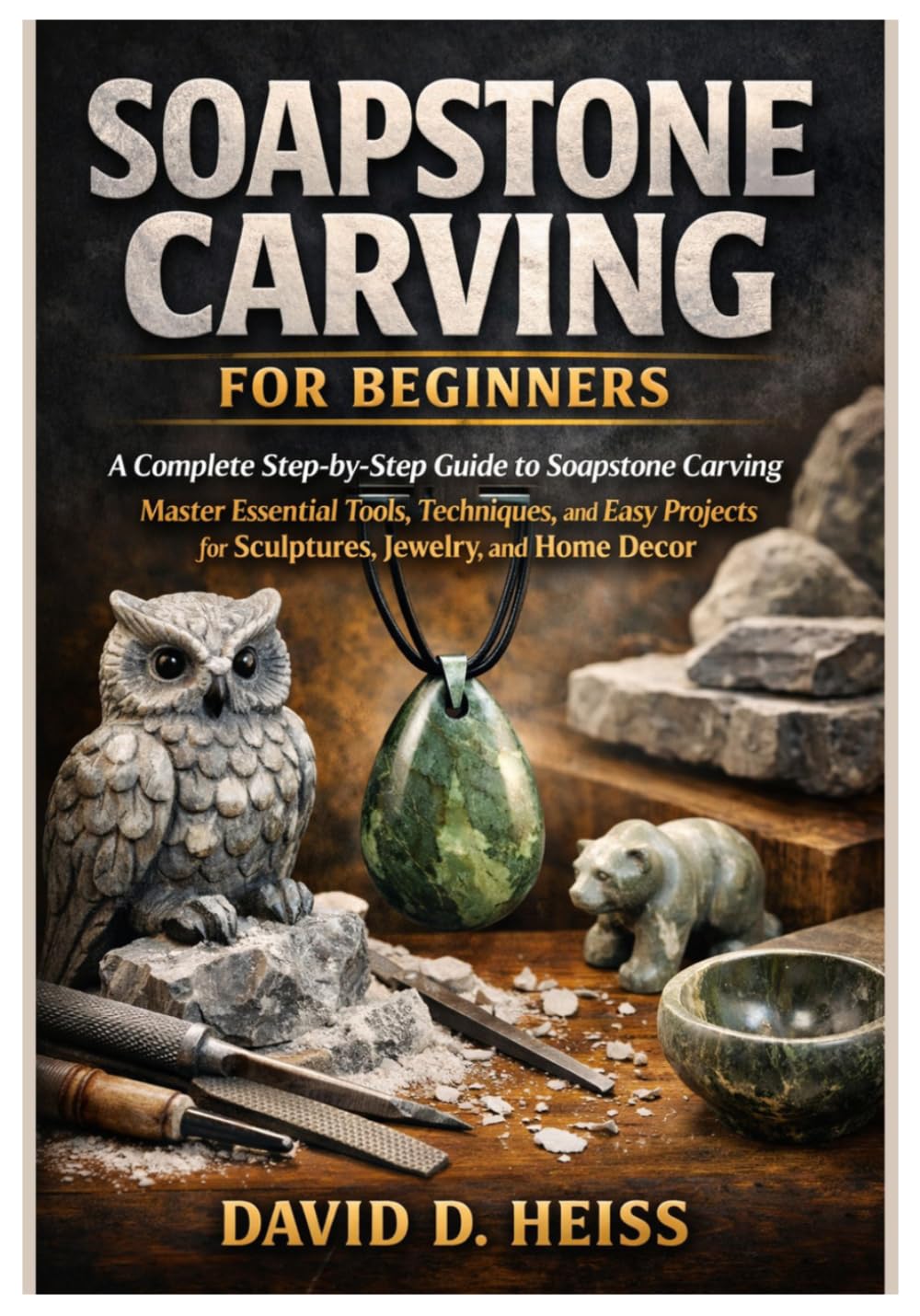 SOAPSTONE CARVING FOR BEGINNERS: A Complete Step-by-Step Guide to Soapstone Carving — Master Essential Tools, Techniques, and Easy Projects for Sculptures, Jewelry, and Home Décor