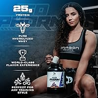 Vista 6 de DRAGON PHARMA Aislado de proteína de suero hidrolizado, absorción rápida, sin gluten, 100% proteína de suero de leche, isoform, maximiza