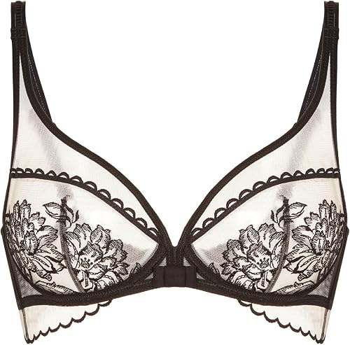 Simone Perele Women's Romance Sheer Plunge Cranberry 34E