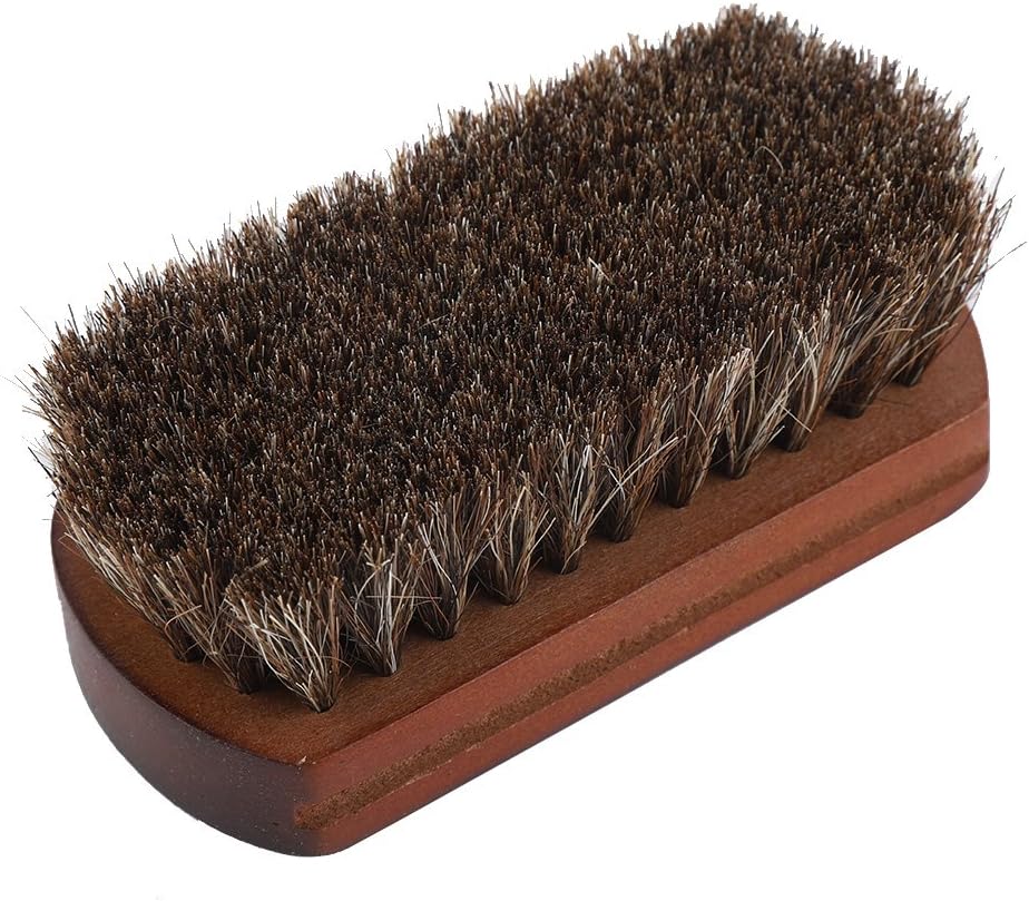 Shoe Brush, Shoes, Boots, Polishing, Polishing, Brush with Wooden Base, Dust and Dirt Removal, Shoe Accessories