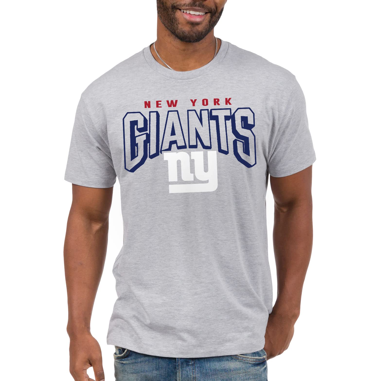 Junk Food Clothing x NFL - Bold Logo - Short Sleeve Fan Shirt for Men and Women - Officially Licensed NFL Apparel