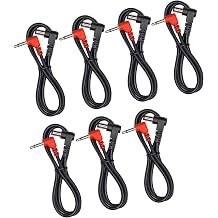 7 Pack of Effects Pedal Power Cables for use with Dunlop DC Brick Power Supply