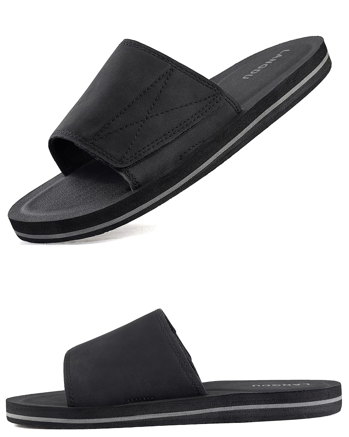 LANGDU Chanclas Hombre Sandalias Piscina Zapatillas Flip Flops