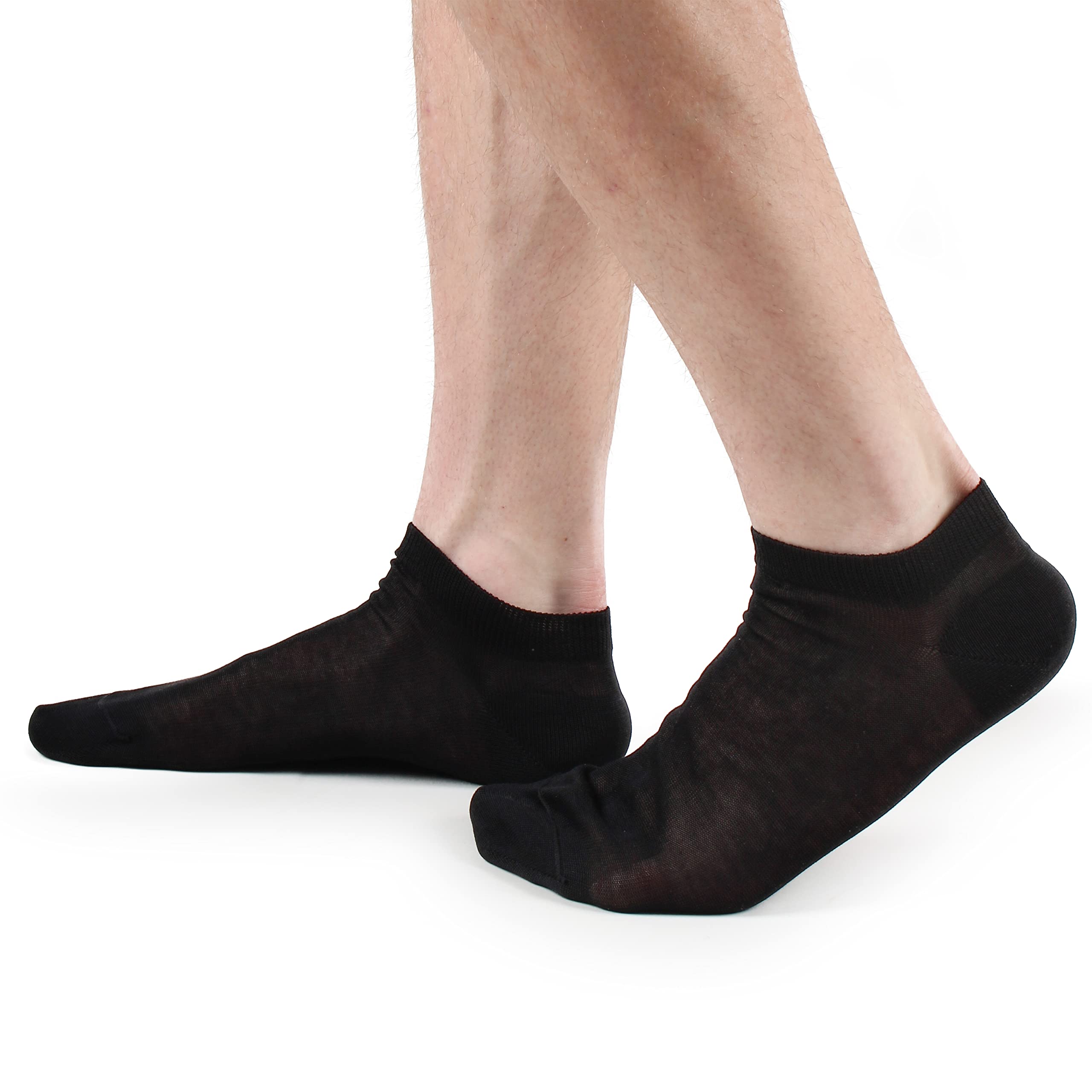 Ciocca Unsichtbare Unisex Socken 3/6 Paare 100% Schottische Baumwolle Made in Italy - Atmungsaktive Knöchelsocken für Sneaker