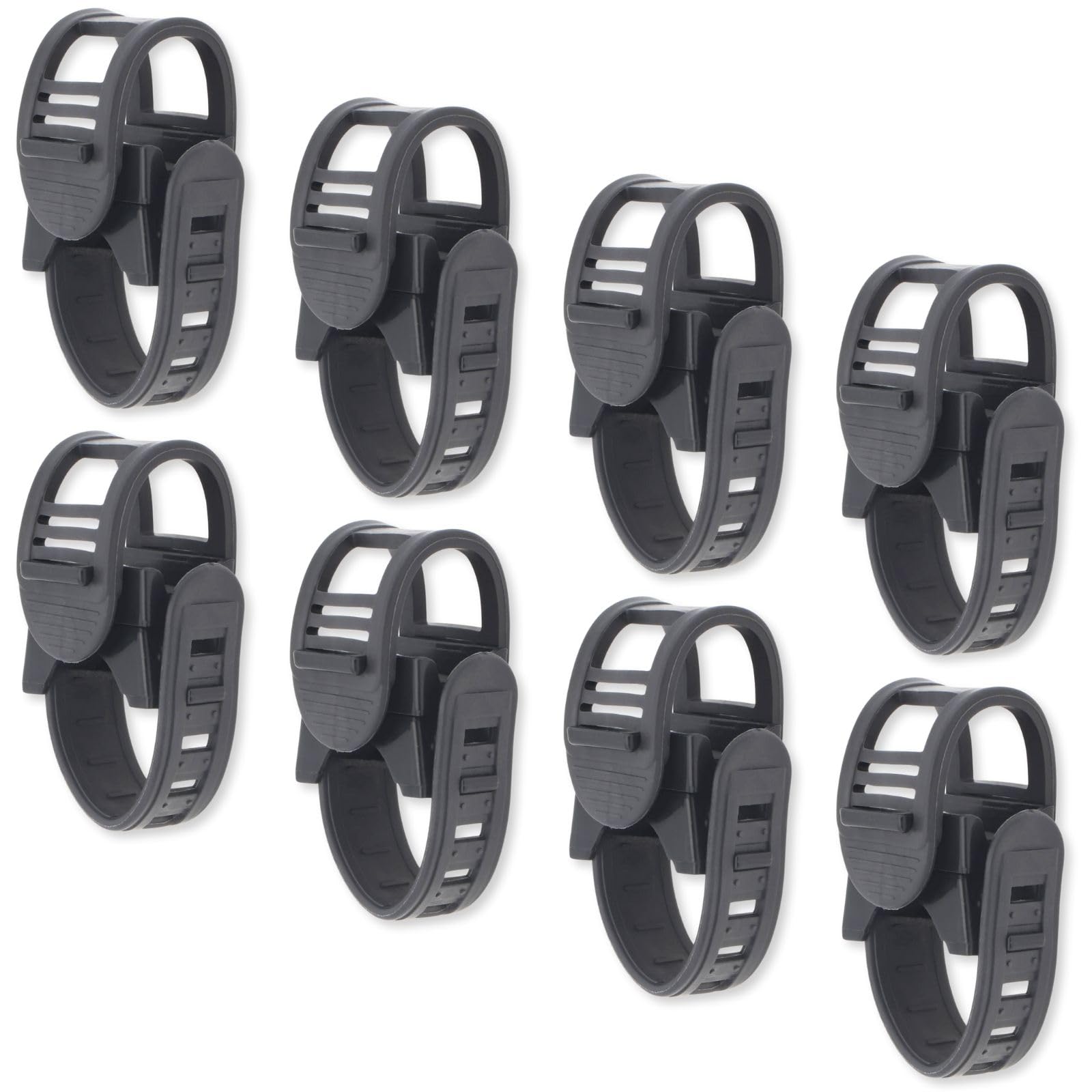 CHASO Rod Holder Car Fishing Rod Holder Fishing Rod Clip Rubber Band Car Mounted Ceiling Fishing Rod Storage Outdoor Bicycle Light Fixation 8pcs