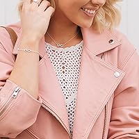 Vista 4 de Collar de oro para mujer, chapado en oro de 14 quilates, collar de estrella de David, dije de cruz de mal de ojo, corazón delicado collar de oro