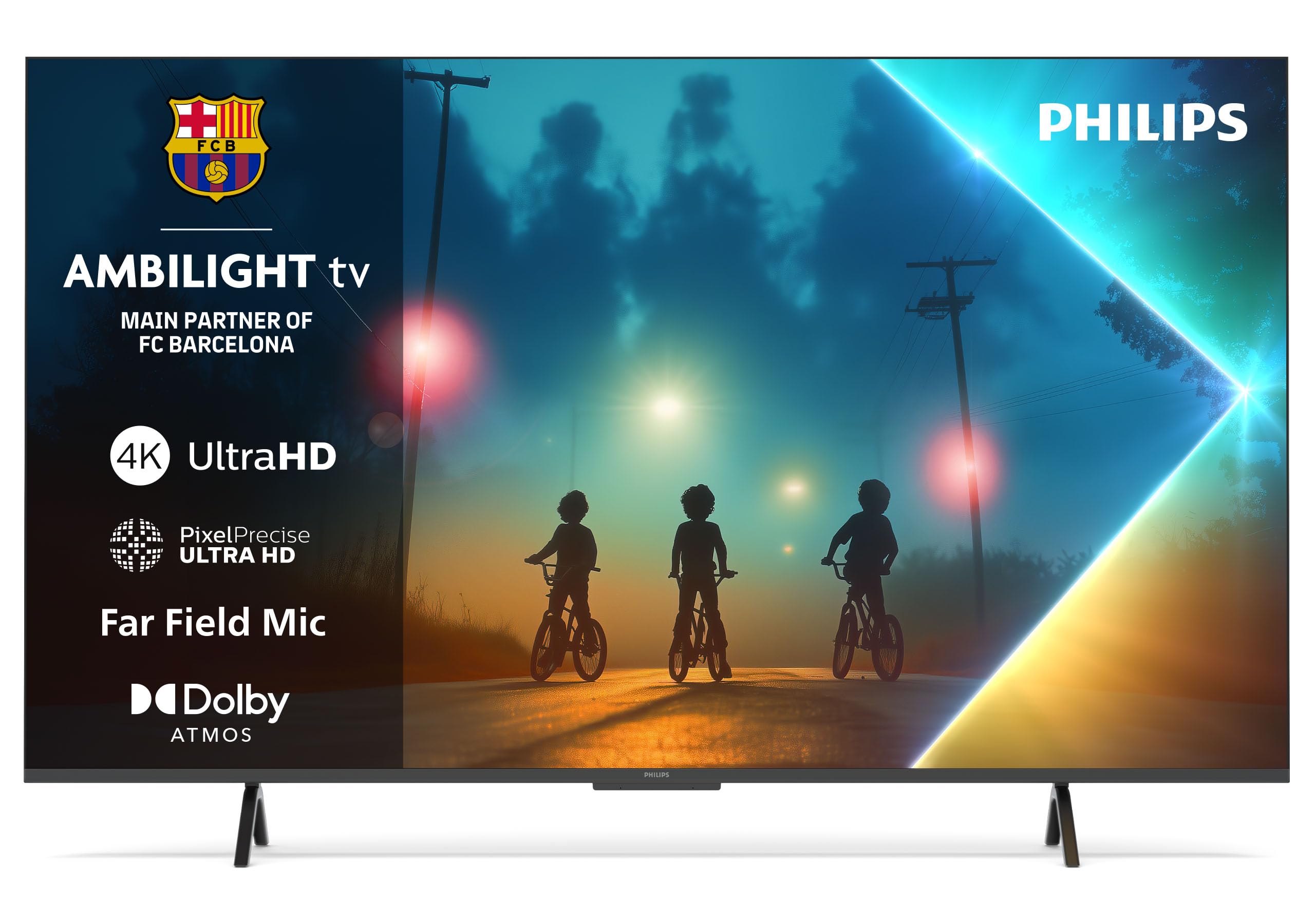 Philips Philips Ambilight 65PUS8200 4K LED Smart TV - 65 Inch Display with Pixel Precise, Ultra HD, Titan OS Platform and Dolby Atmos So