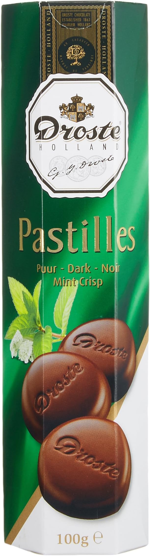 DrosteDark Mint Crisp 100g X 12 this