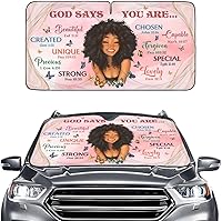 Vista 41 de GENANY Divertido parasol para parabrisas para sedán, SUV, camión (55 x 29 pulgadas), parasol de automóvil, bloquea los rayos UV, accesorios