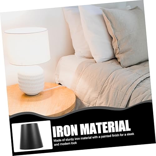 Miniatura 3 de OSALADI Lámpara colgante de techo forjado de repuesto para interiores, lámpara colgante para soporte, sombras, cubierta de hierro, mesa de arte