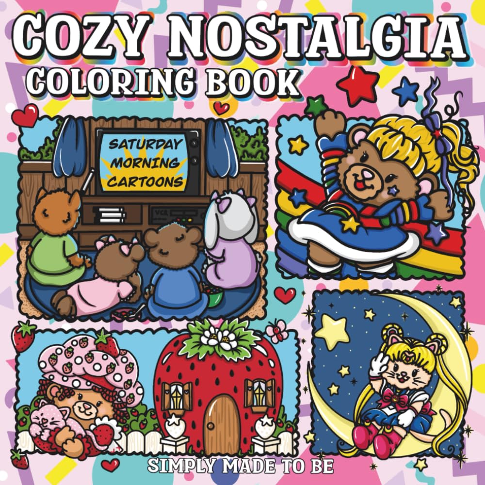 Cozy Nostalgia: Cute & Simple Coloring Book