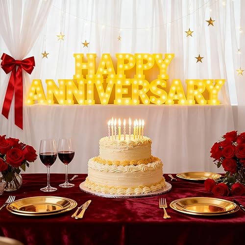 Miniatura 53 de Honoson 9 piezas de decoración de despedida de soltera, letrero de compromiso para boda, despedida de soltera, luz LED de neón para mujeres,