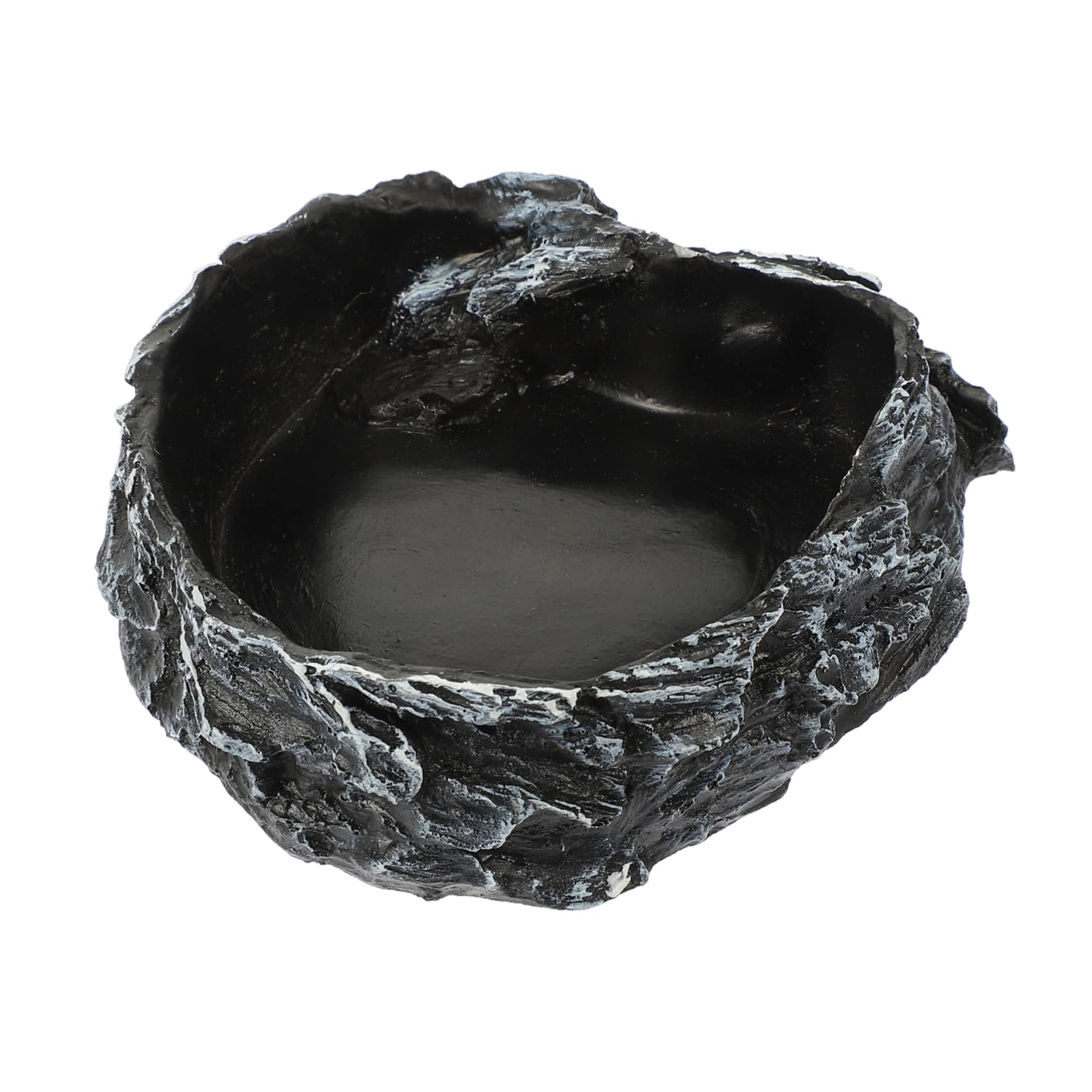 Mikikit Tortoise Water Bowl and Reptile Food Feeder Durable Accessory for Lizards Turtles and Spiders Non Tip Design for Daily Use Easy to and Maintain