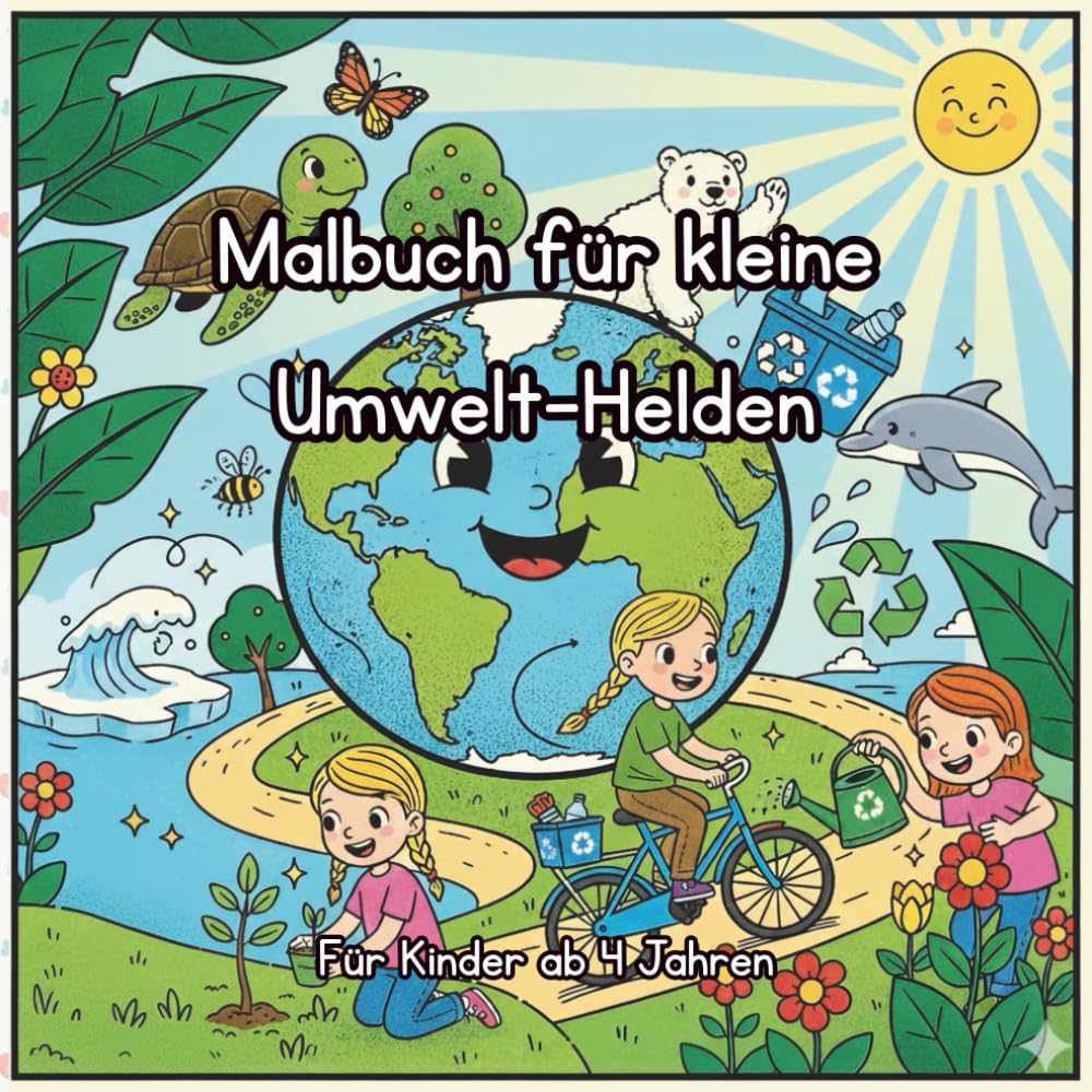 Werde ein Umwelt-Held!: Malbuch mit 11 tollen Bildern über Umweltschutz