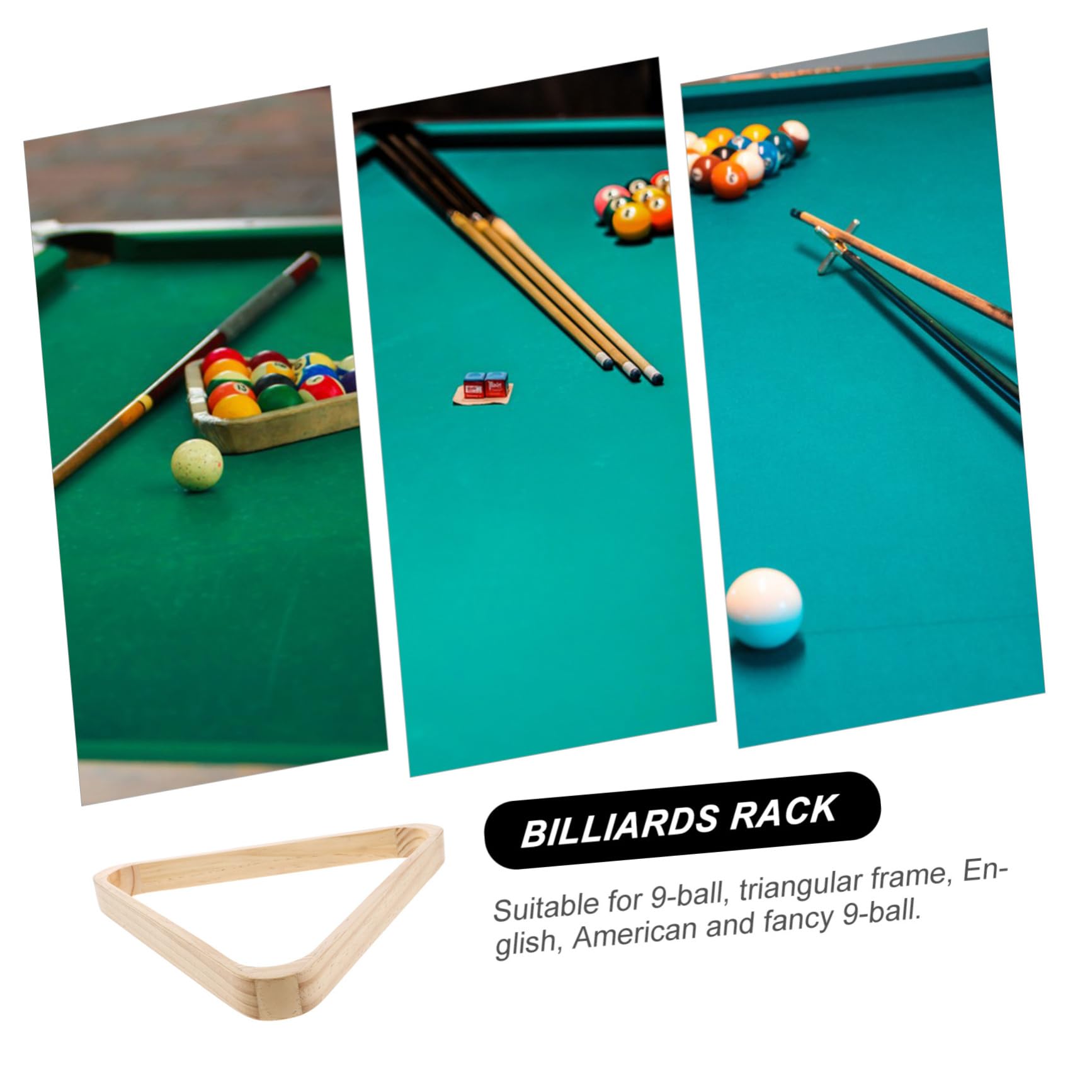 Support de Boules de Billard, Triangle de Billard, Support à Billes, Table de Billard, Support for Billard