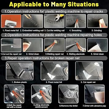 150W Plastic Welder,2 in1 Plastic Welding Kit,Plastic Welder Gun Soldering Kit,Hot Stapler Plastic Welding Car Bumper Repair Kit,64pcs Plastic Welding Rods,800pcs Staples for Plastic Crack Repair