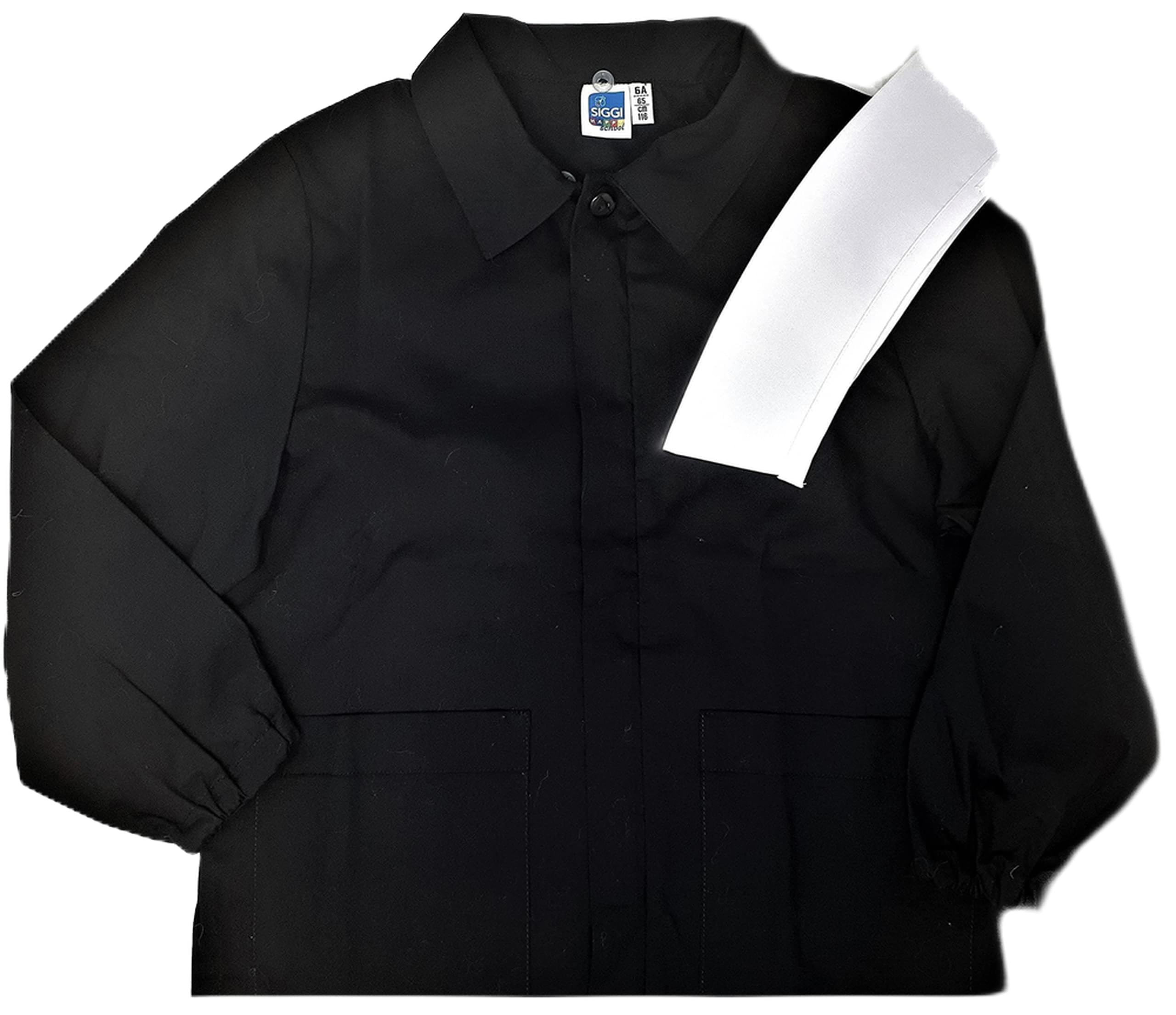 Grembiule Scuola ELEMENTARE Bimbo (Nero, 9ANNI-134CM)