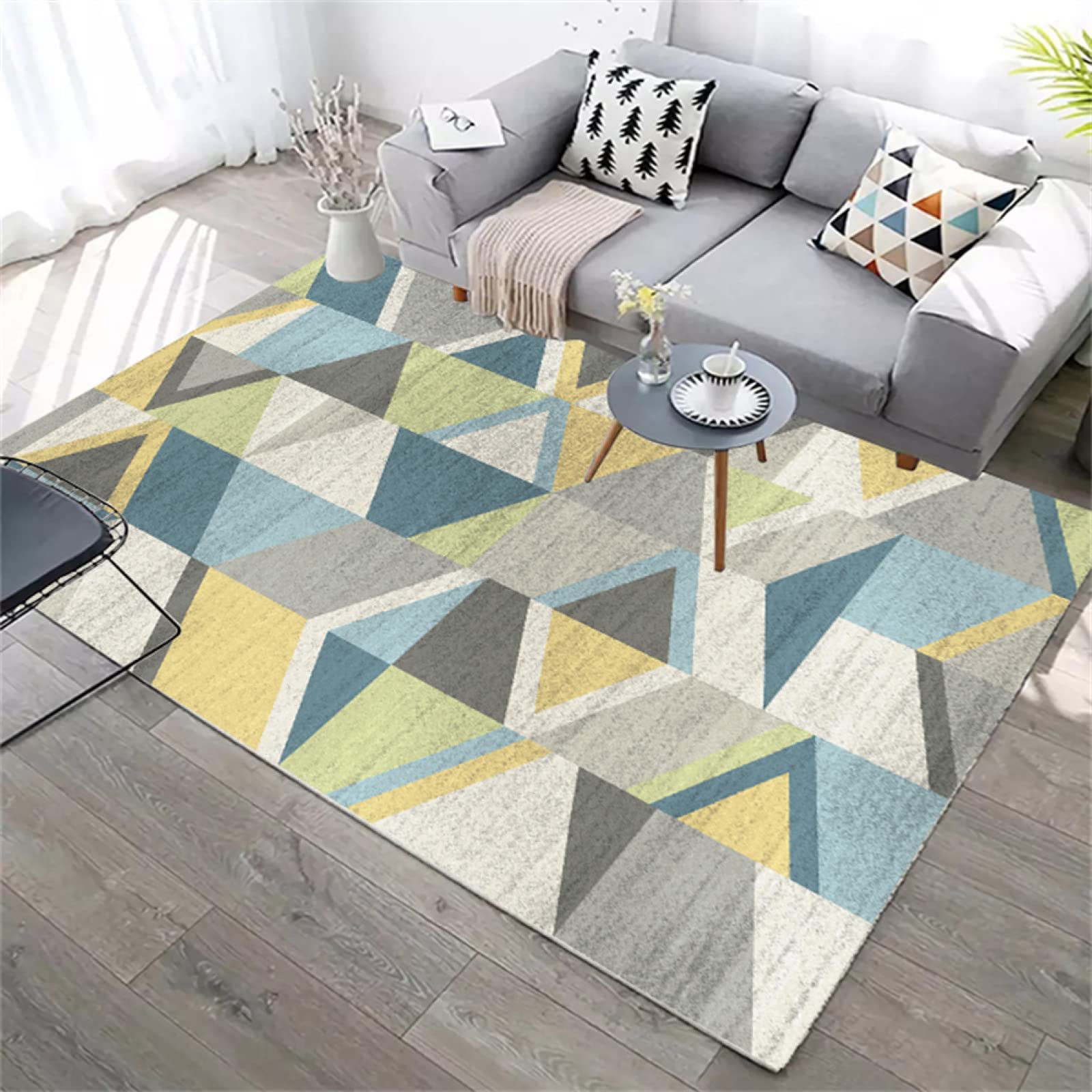 Tapis imitation cachemire doux pour protéger les sols et éviter les glissades