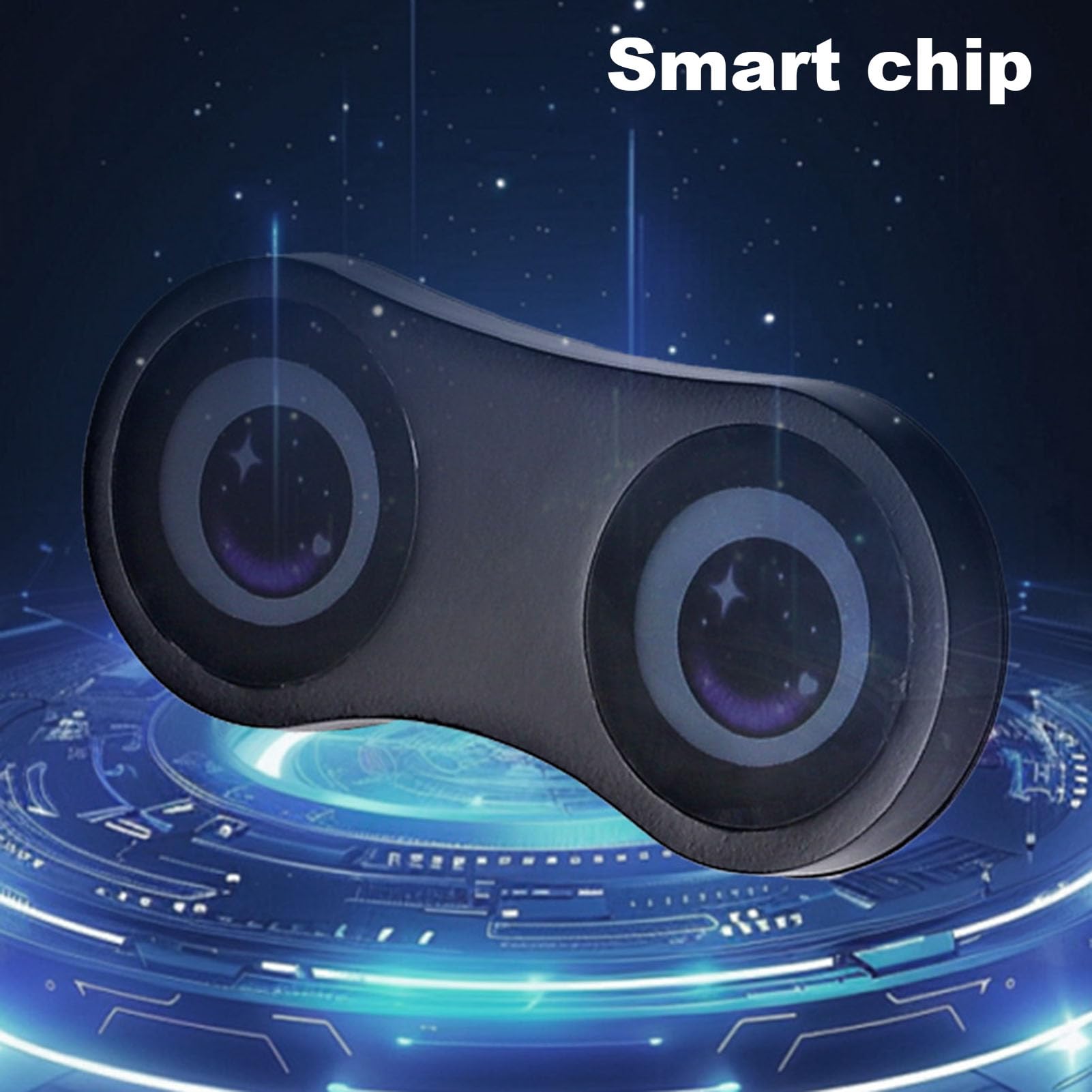 Topiky Luce Posteriore per Bicicletta Ricaricabile con Sensore di Frenata Intelligente, Animazioni GIF Dinamiche a Forma di Occhio, Doppio Display HD da 1,9 Pollici, Luce di Segna