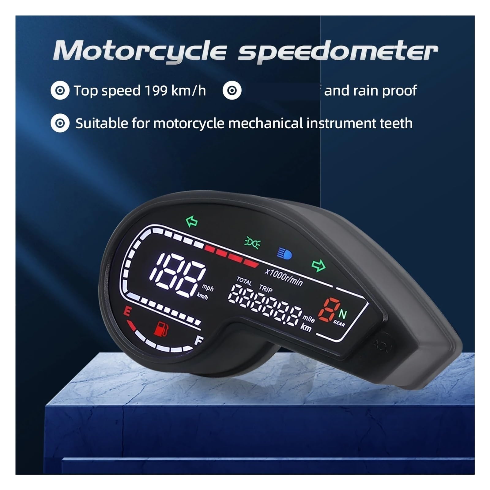 Tablero de moto Cuentakilómetros digital para motocicletas NXR150 NXR125 Bros 2003-2014, accesorios para tacómetro y odómetro de Brasil