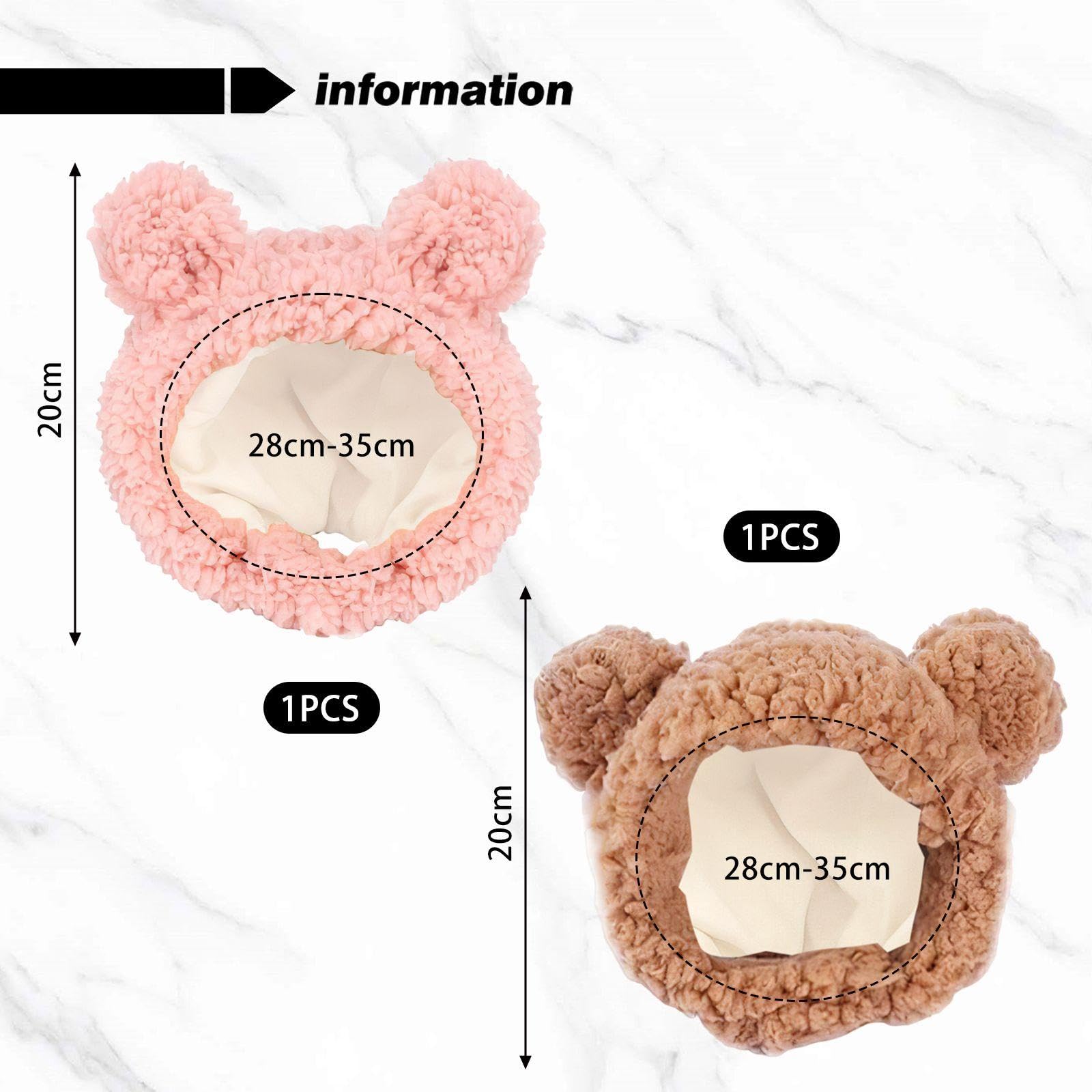 Chapeaux De Chat En Forme D'Ours 2 Pièces, Chapeaux Mignons Pour Animaux De Compagnie, Accessoires De Déguisement Pour Animaux De Compagnie, Chapeaux Chauds Pour Animaux De Compagnie, Marron)