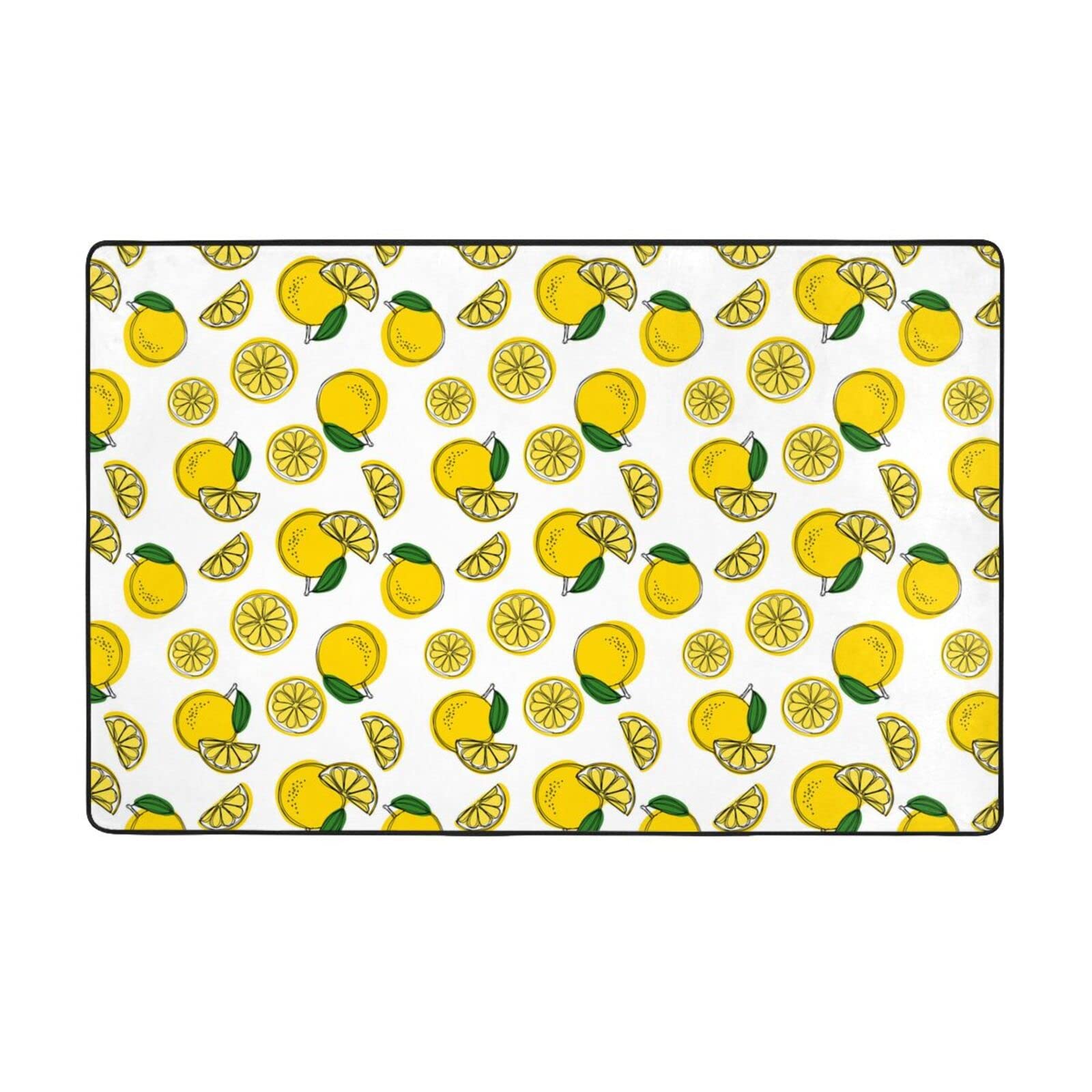 Tapis citron lavable pour éliminer les taches dans la salle à manger