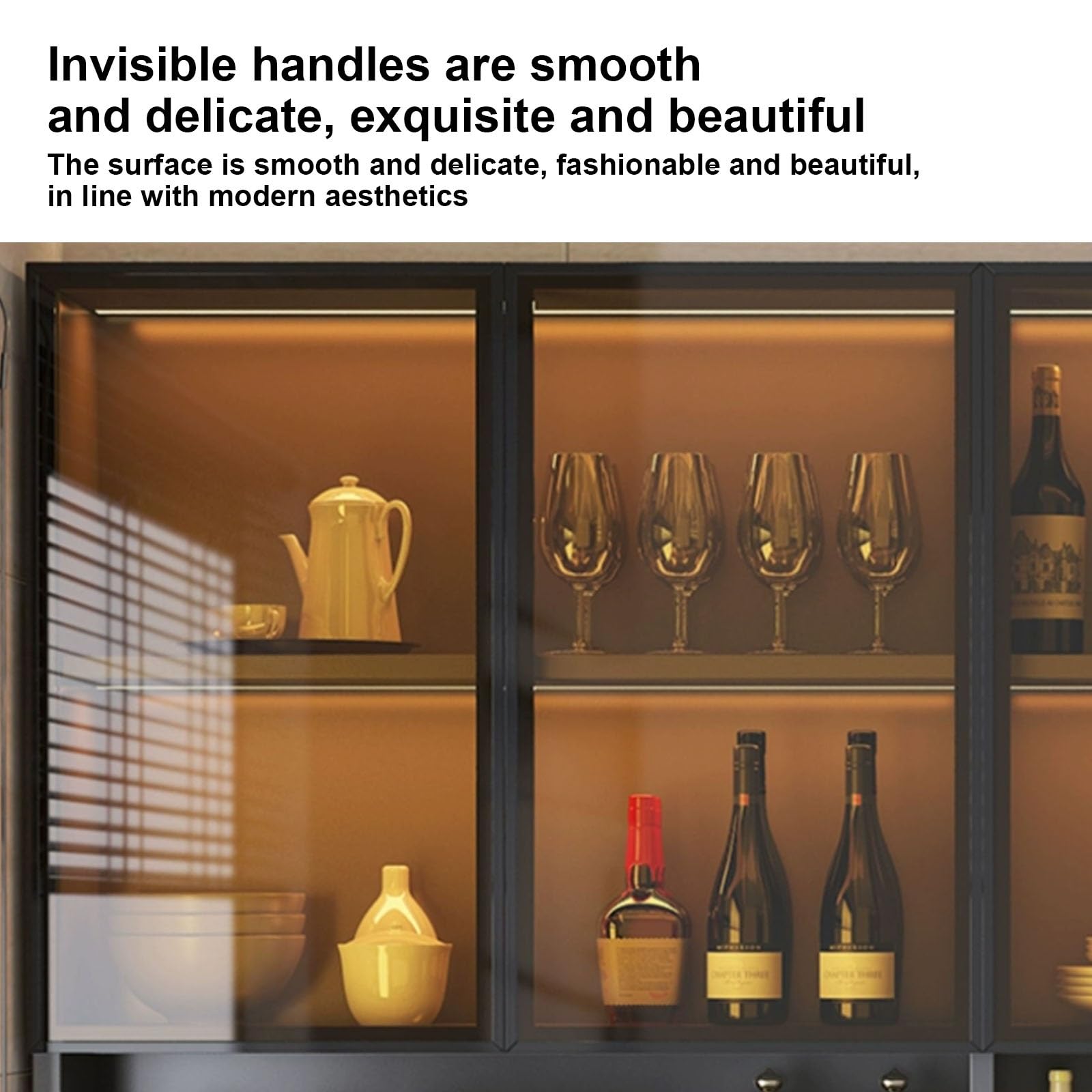 Armadietto Pensile In Legno Rustico Con Ante E Vetro – 54x22x62 Cm – Per Bagno, Cucina O Soggiorno – Già Assemblabile, Stile Vintage - 4