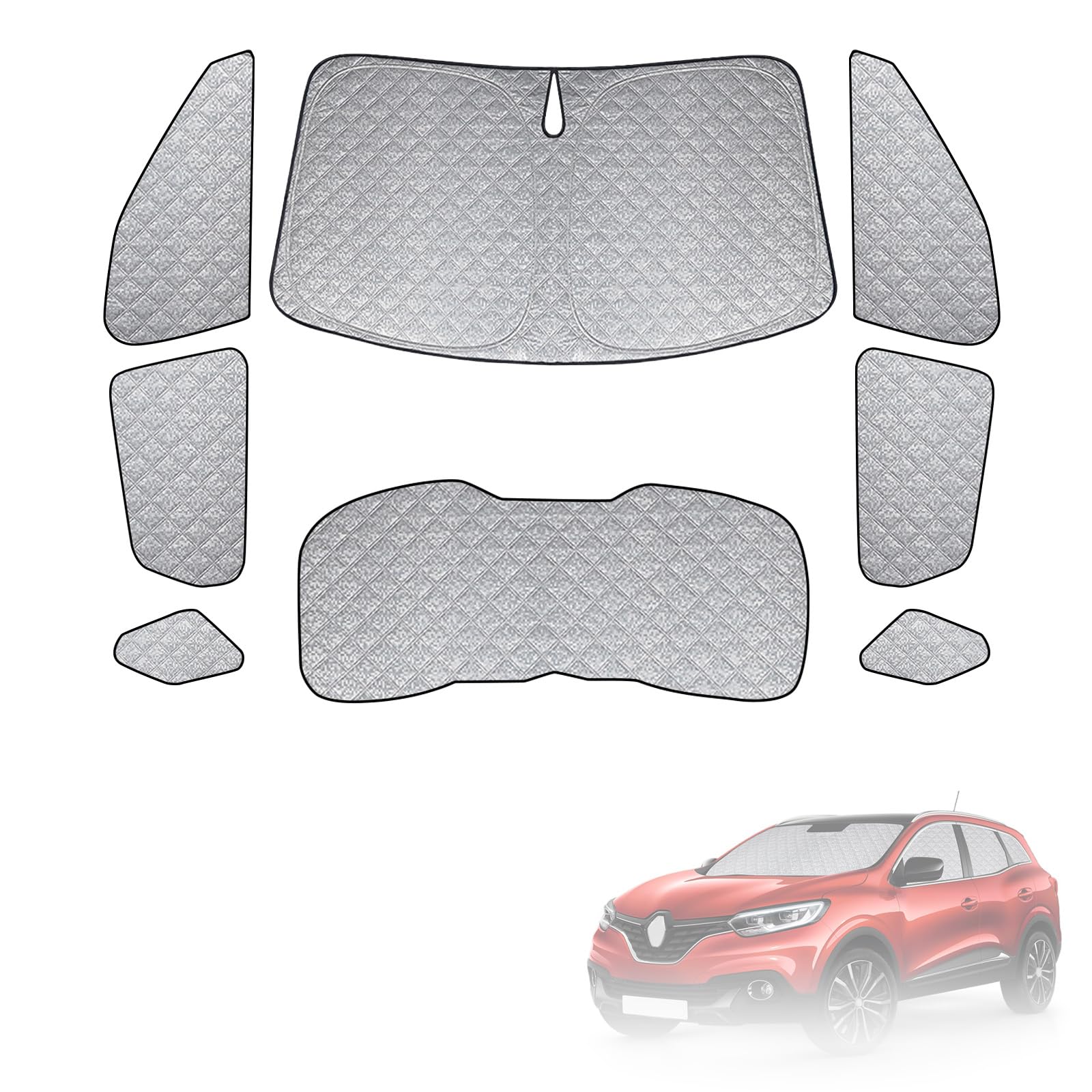 Sonnenschutz Kompatibel mit Renault Kadjar 2015-2022 8 PCS