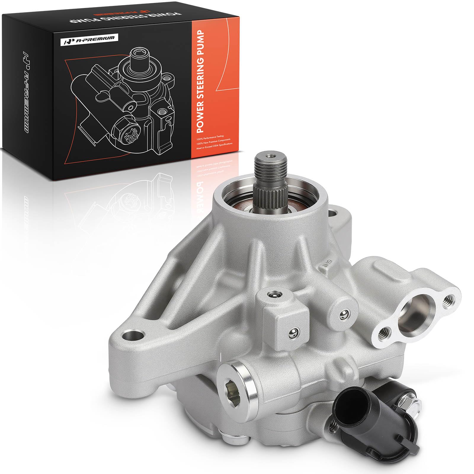 A-Premium Power Steering Pump Compatible with Honda Civic 2006 2007 2008 2009 2010 2011, 1.8L, Replace # 56110RNAA01, 56110RNAA02