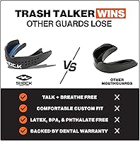 Vista 5 de Shock Doctor Trash Talker Baloncesto Sin Tirantes Transparente