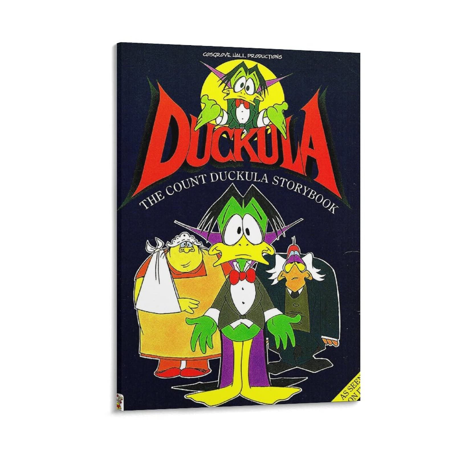 HONGLA Count Duckula TV Series Poster Anime Wall Art Painting Canvas Prints Decor Poster Art Art Art Poster (60 x 90 cm)