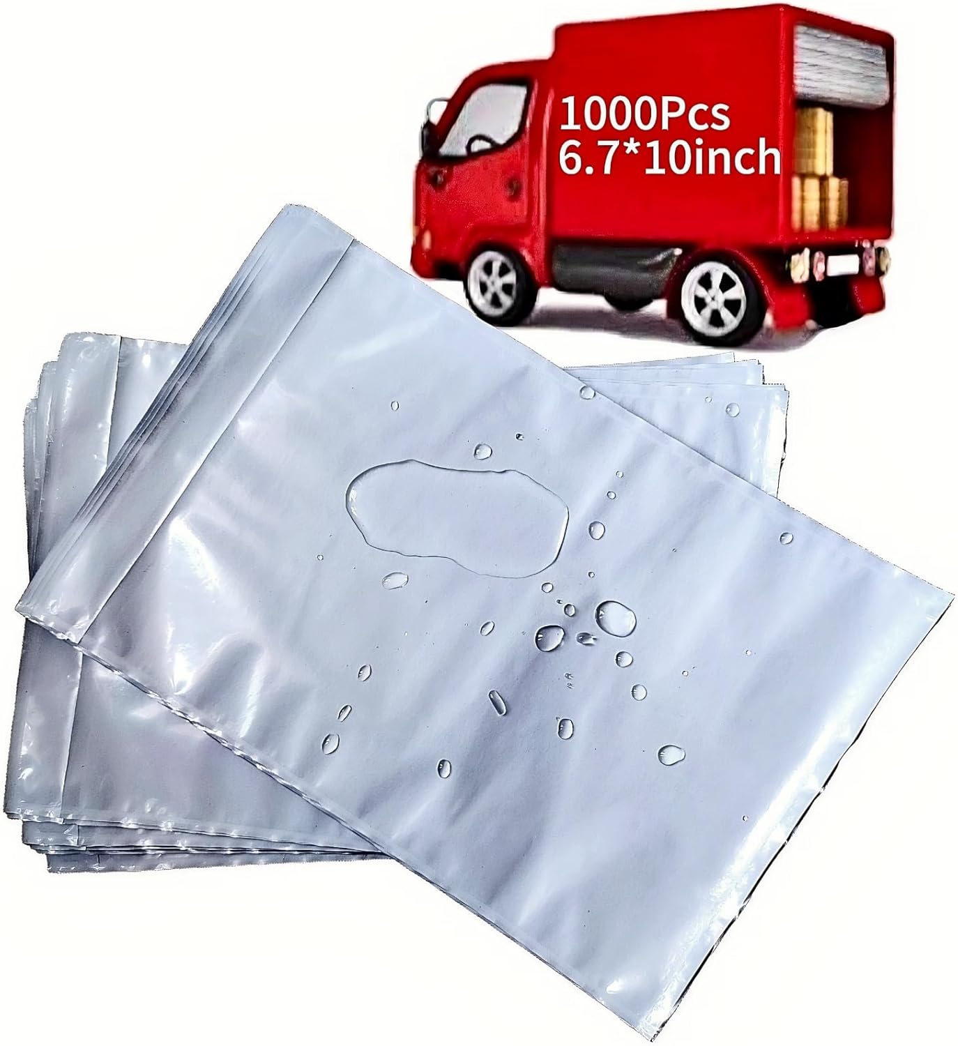 1000PCS 6.7" x 10" Clear Packing List Envelopes, Self-Adhesive Packing Slip Pouches, Waterproof Shipping Pouch Enclosed Envelopes Envelope for Packing Mailing Labels Slip/Invoice/Sleeves