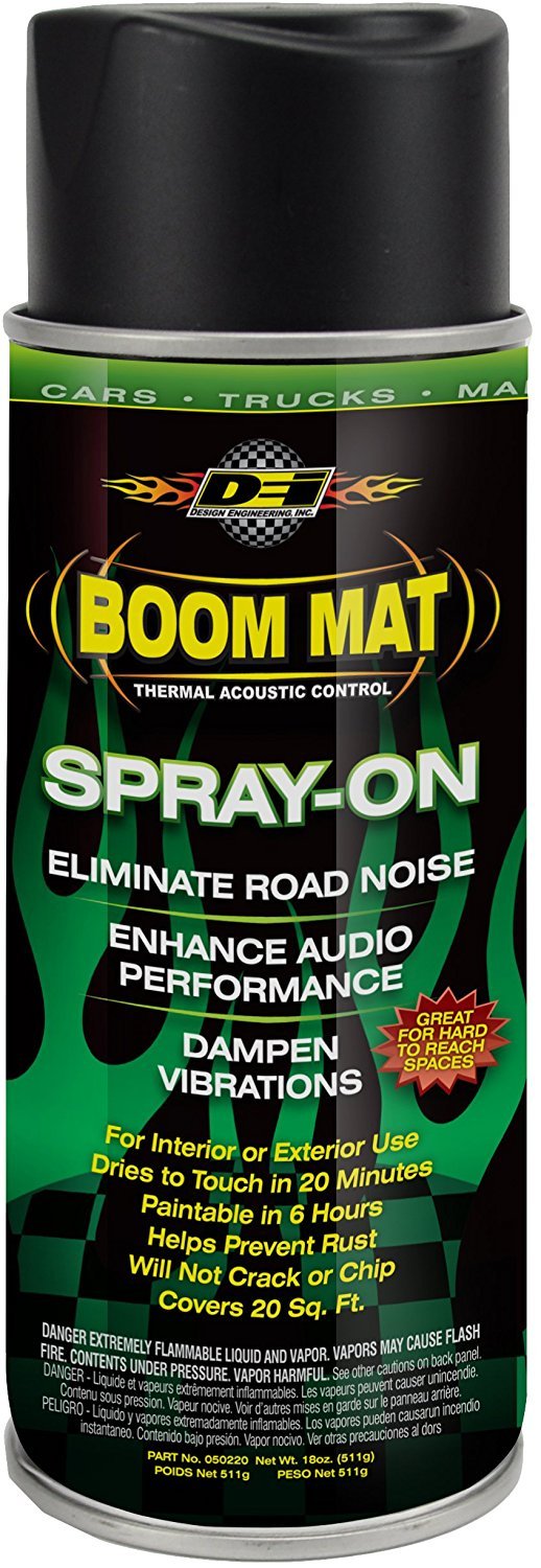 DEI Boom MAT Spray-On Sound Deadening 18 Oz (2 Pack) - Model 050220 - Soundproofing - Rubber - 20 sq. ft.