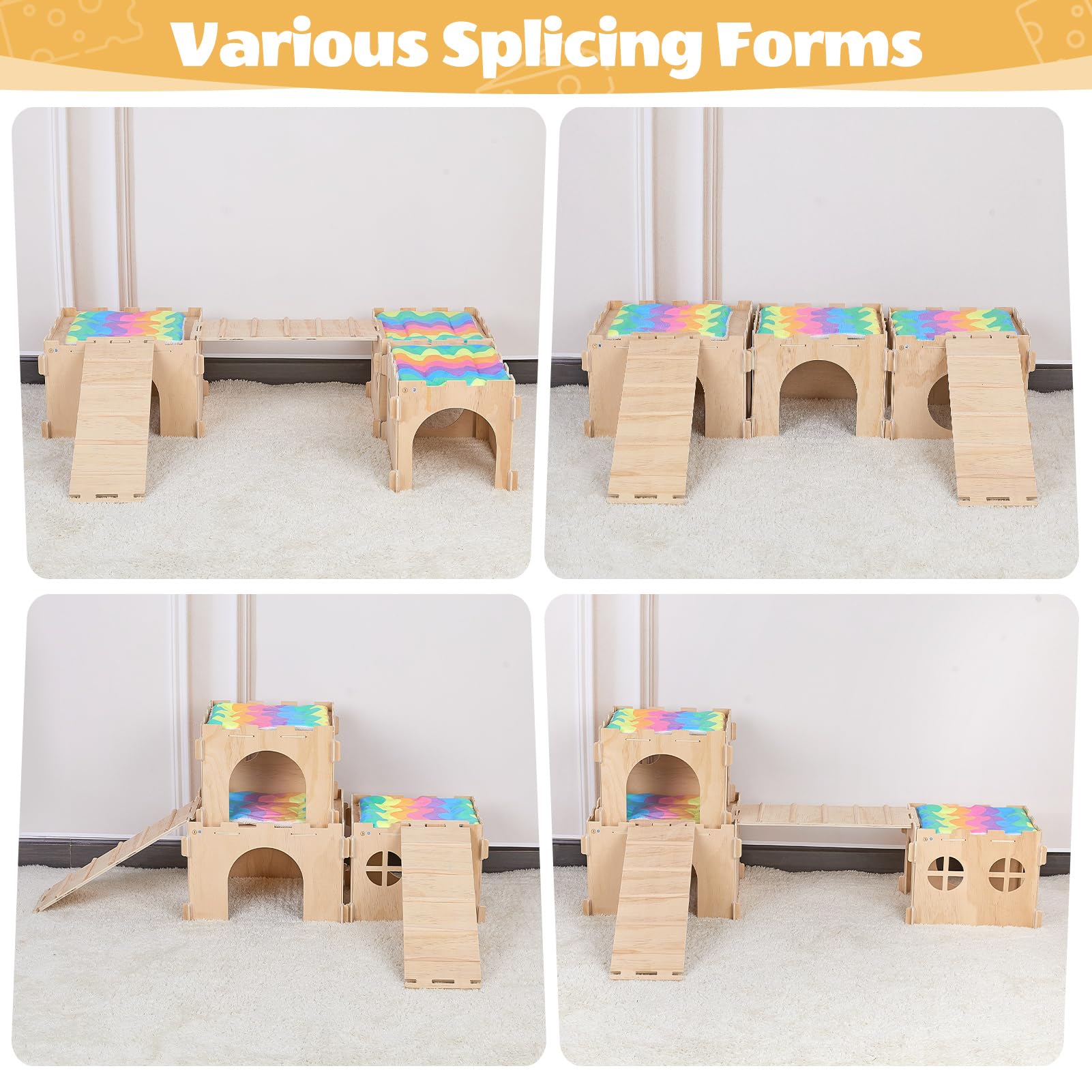 Bent U Op Zoek Naar Een Hamster Bridge Toy? Bekijk Dan Deze Buigbare Houten Hek Natuurlijke Schuilplaats Voor Kleine Dieren Zoals Muizen Eekhoorns En Chipmunks