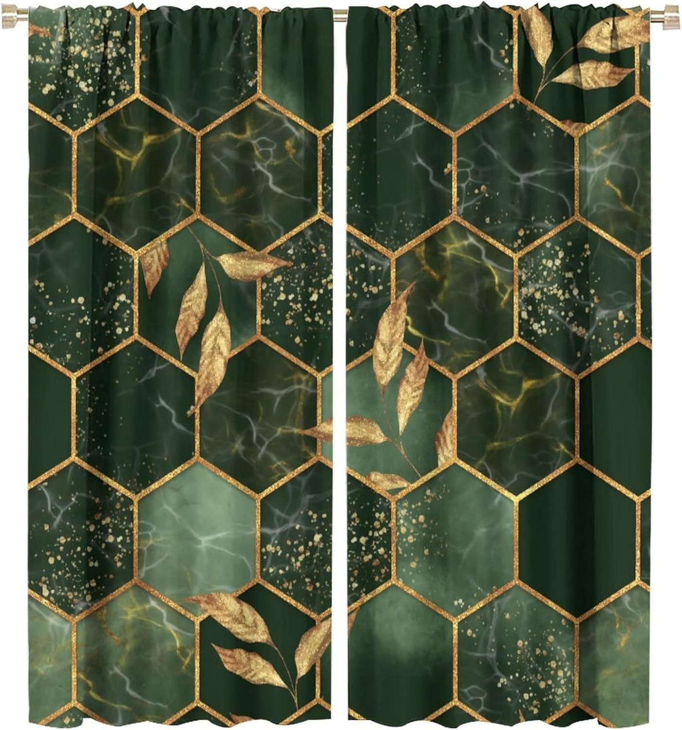 Rideau opaque chambre enfant et salon isolant thermique motif marbre 3D chic