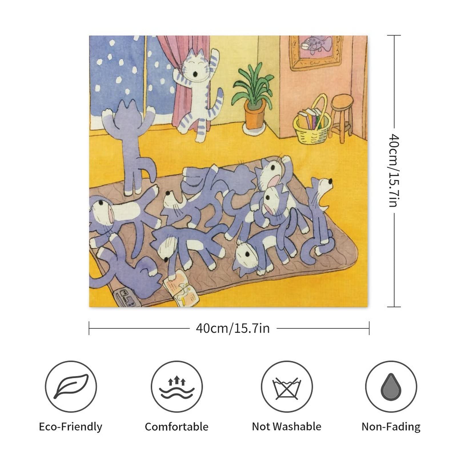 Amazon.co.jp: 11ぴきのねこ キャンバス絵画 アート画 壁飾り画 絵画