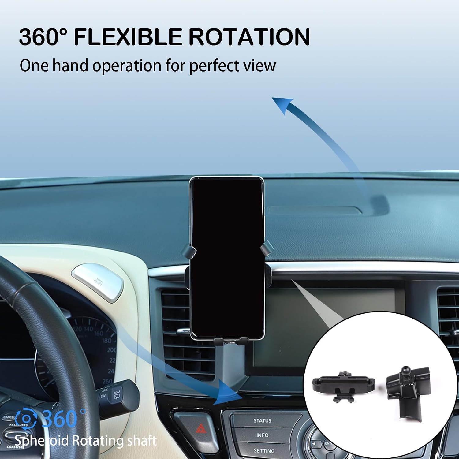Car Phone Holder Mount Phone Mount Compatible with Nissan Pathfinder 2013-2018,Central Control Air Outlet Mobile Phone Bracket