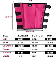 Vista 6 de Harrison Howard Botas sueltas con protección UV, malla extra resistente, ventilada, cuatro sujetadores, diseño que protege las patas del caballo