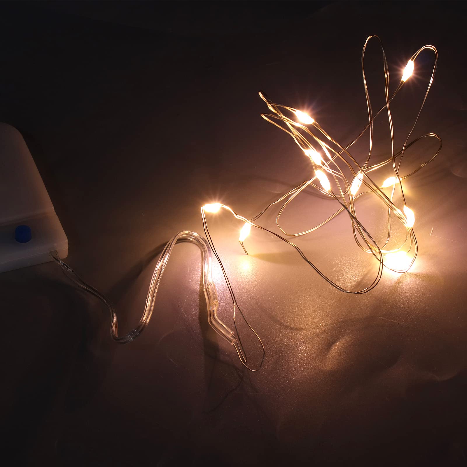 Lot De 5 Mini Lampes LED Blanc Chaud Pour Maison De Poupée – Décoration 1/12, Piles Incluses