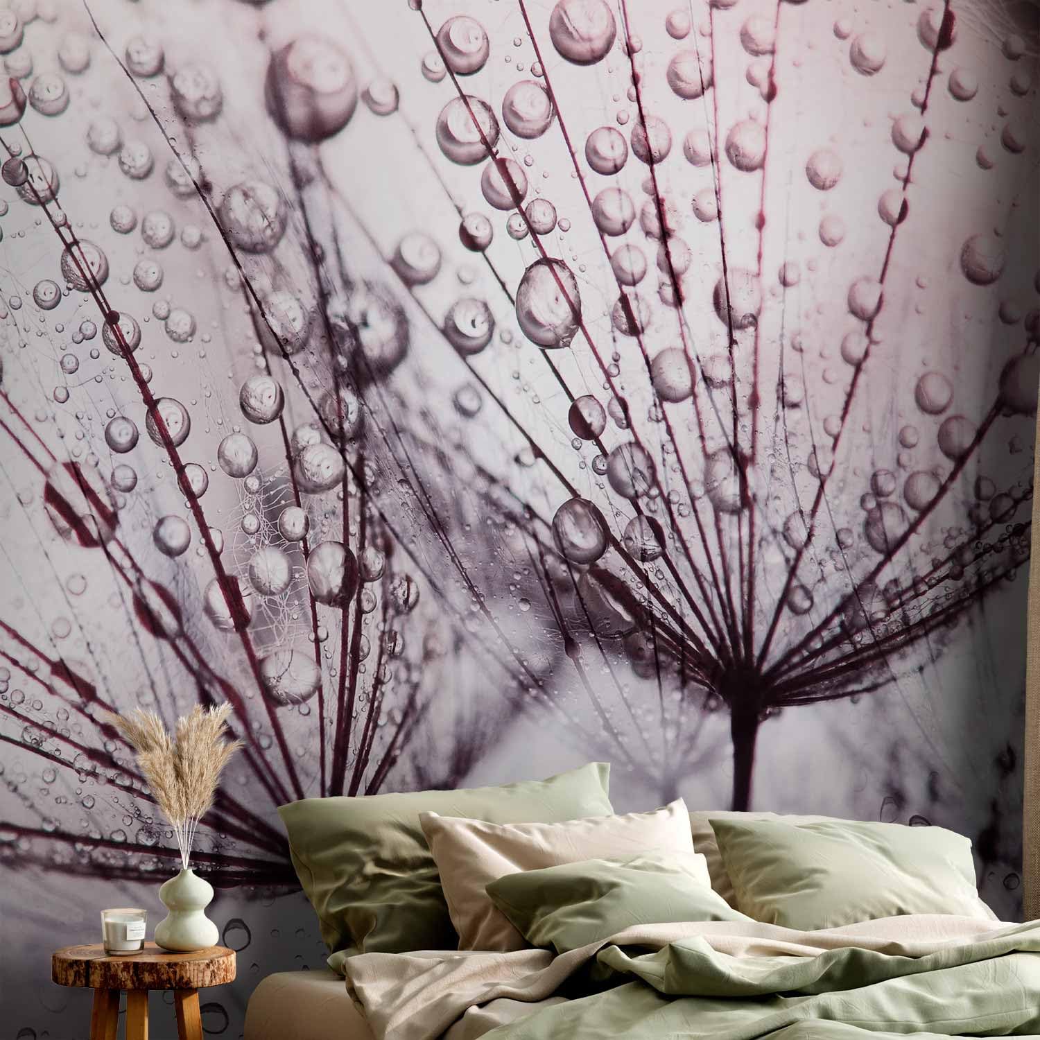 Carta Da Parati Soffione 350x256 Cm - Fotomurale In TNT, Design Fiori Natura, Facile Da Applicare - Foto 9