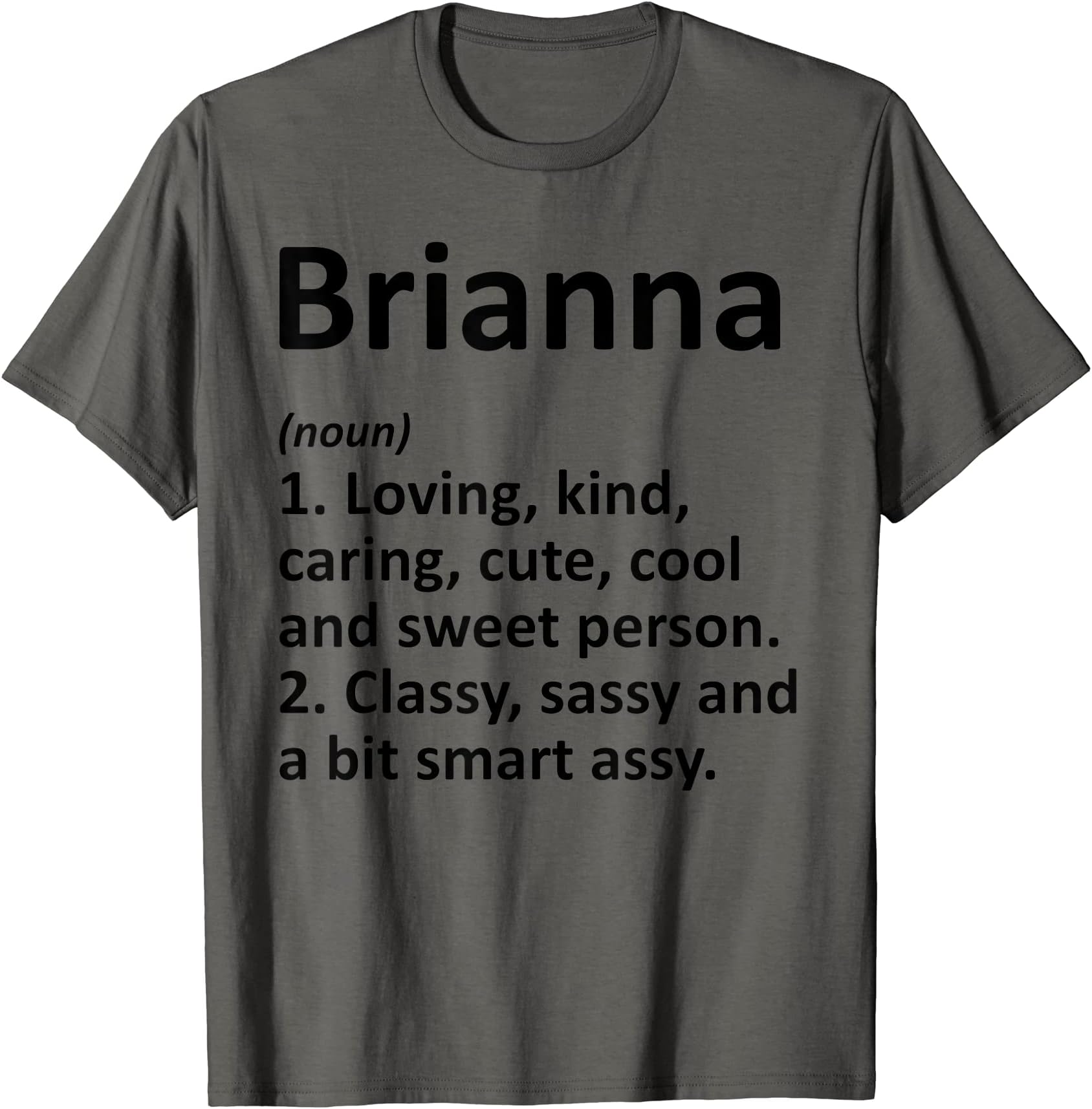 Custom Mom Wife Name Meaning Girl Christmas WomenBRIANNA Definition Personalized Funny Birthday Gift Idea T-Shirt
