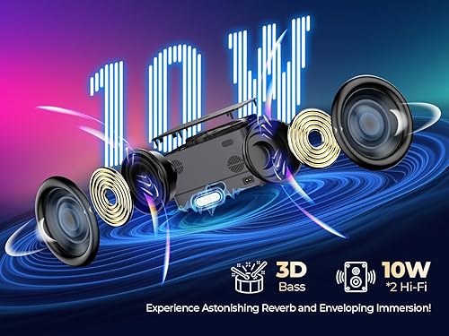 Miniatura 9 de Auto FocusLCD de 5 pulgadas Proyector para exteriores 4K con WiFi 6 y Bluetooth, DBPOWER 900 ANSI Native 1080P Proyector portátil, Keystone