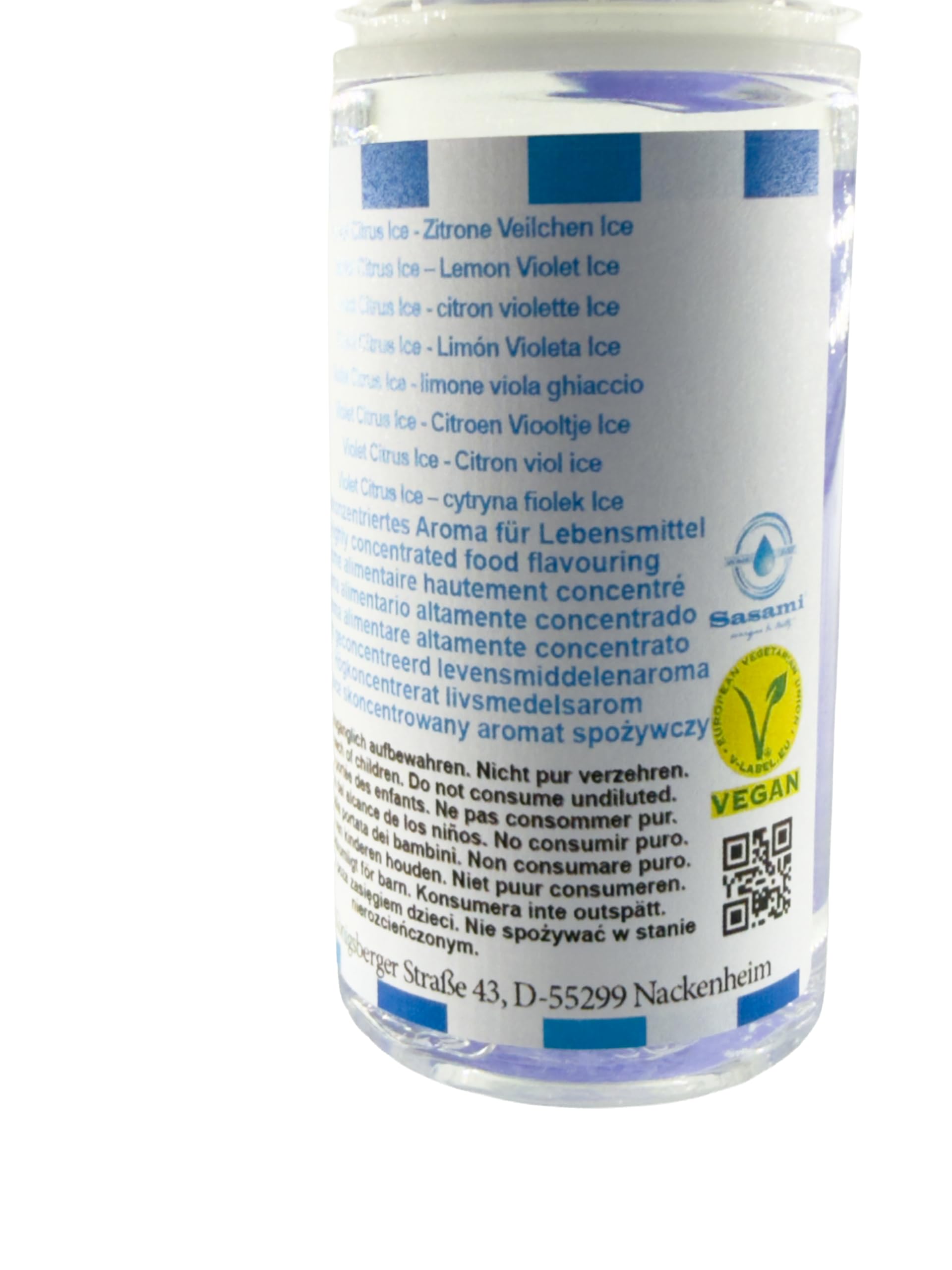 Violet Citrus Ice – cytryna fiołek Ice aromat koncentrat – Wegański – Sasami – 100ml