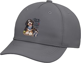 Bernedoodle Dog Hybrid Bernese Mountain Dog Poodle Cross Adjustable Baseball Hat