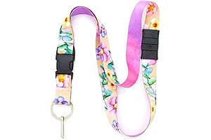 Buttonsmith Floral Breakaway Lanyard - Durable and Stylish